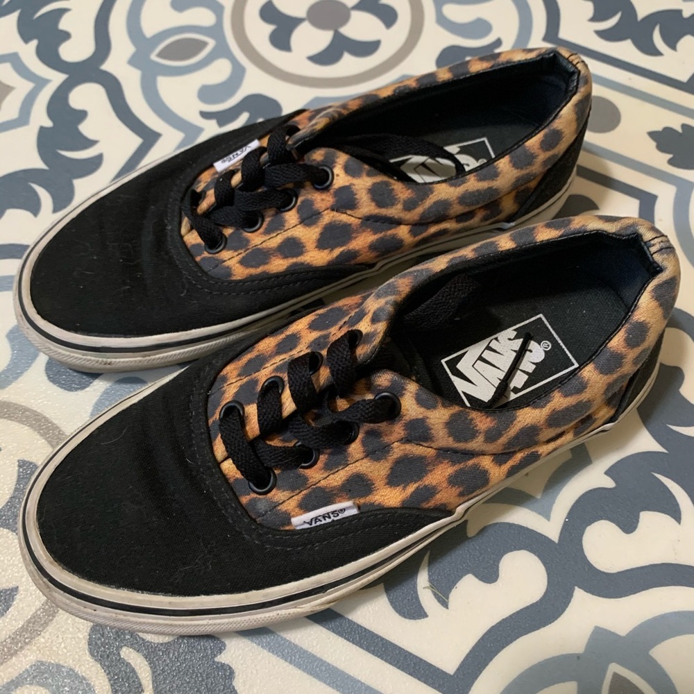 Cheetah And Black Vans